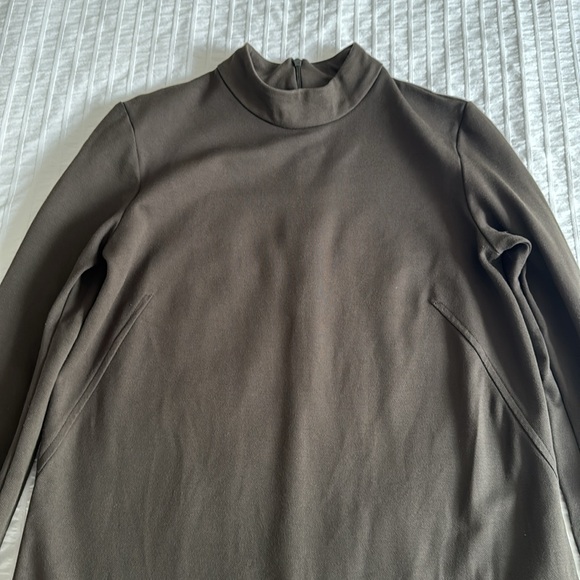 ZARA SIZE MEDIUM mock turtleneck dress green - Picture 7 of 8